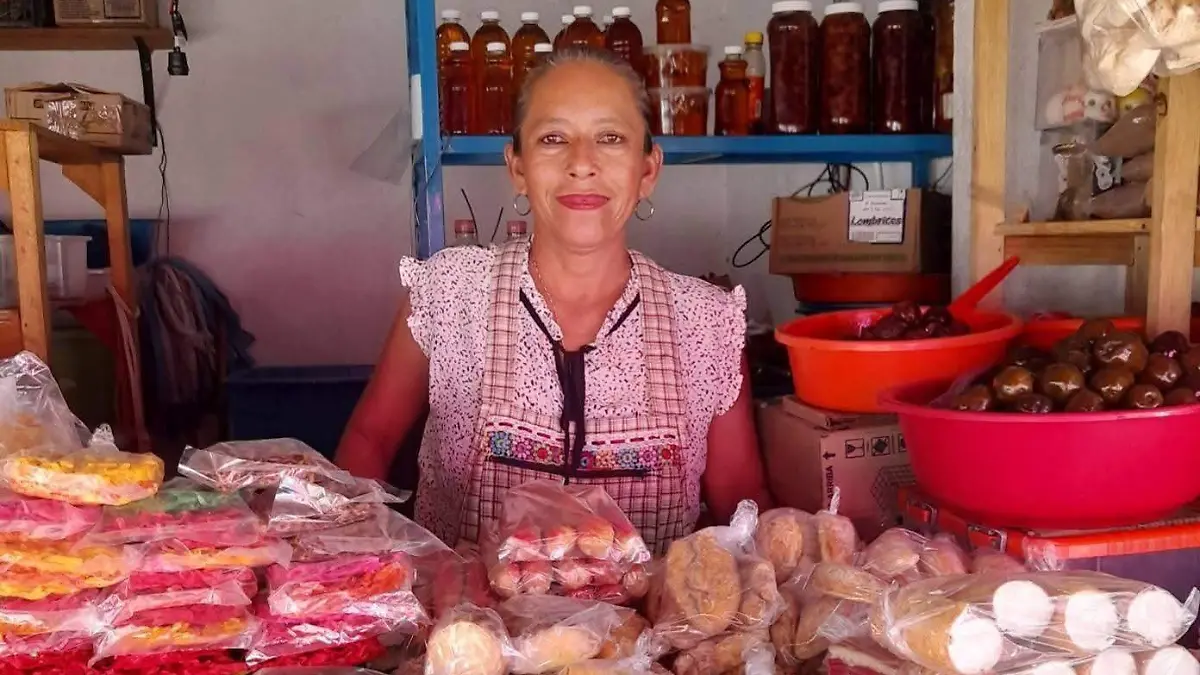 Tradicional vendedora de dulces